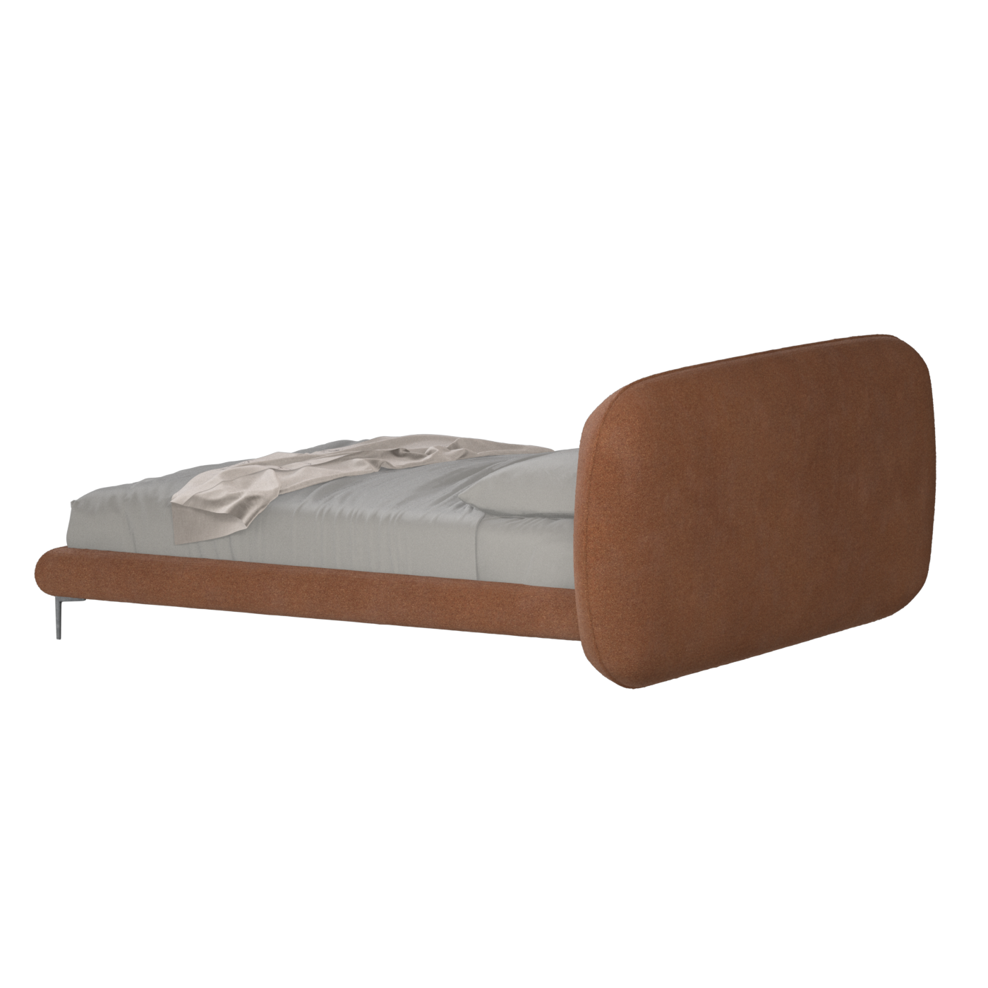 Bolzano Upholstered Bed with Curved Headboard