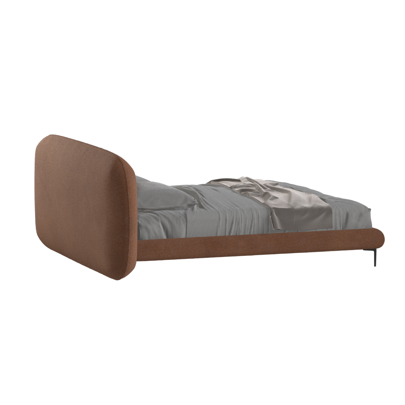 Bolzano Upholstered Bed with Curved Headboard