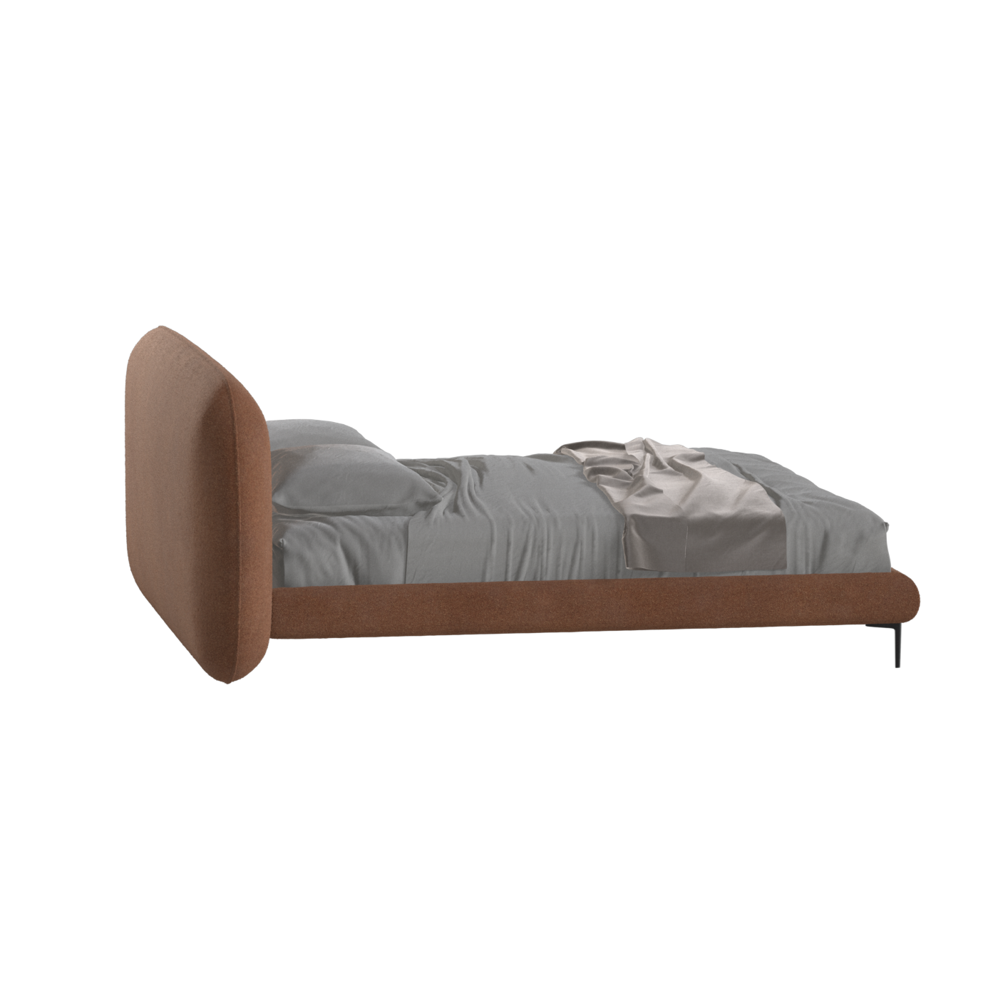 Bolzano Upholstered Bed with Curved Headboard