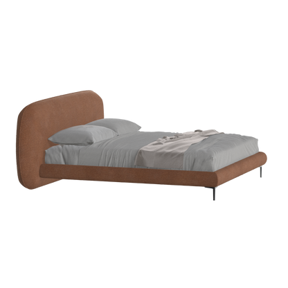 Bolzano Upholstered Bed with Curved Headboard