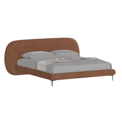 Bolzano Upholstered Bed with Curved Headboard