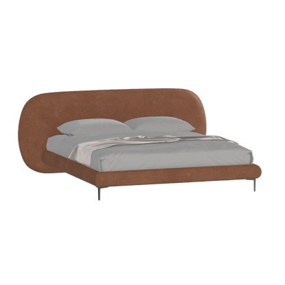 Bolzano Upholstered Bed with Curved Headboard