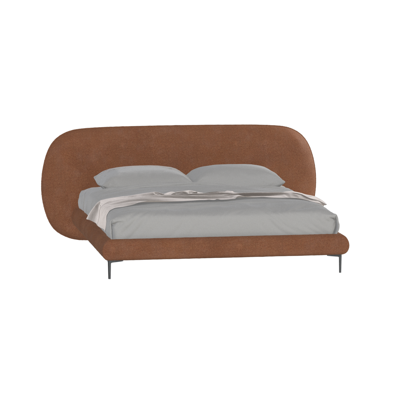 Bolzano Upholstered Bed with Curved Headboard