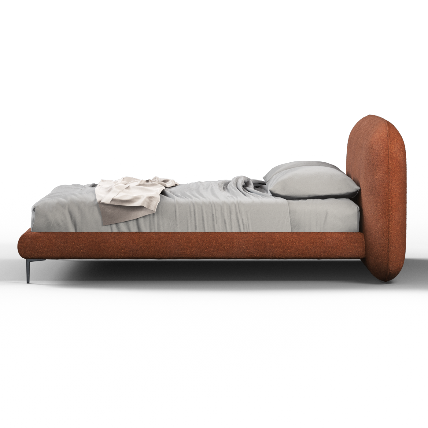 Bolzano Upholstered Bed with Curved Headboard