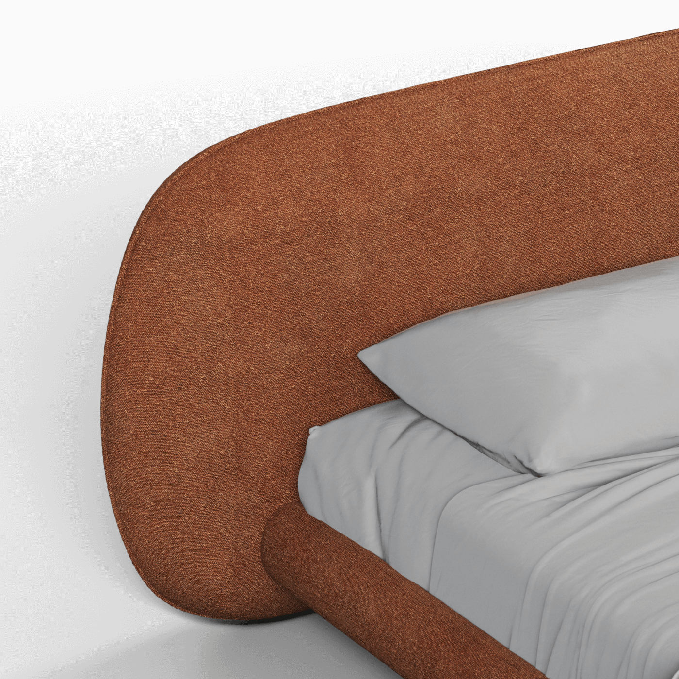 Bolzano Upholstered Bed with Curved Headboard