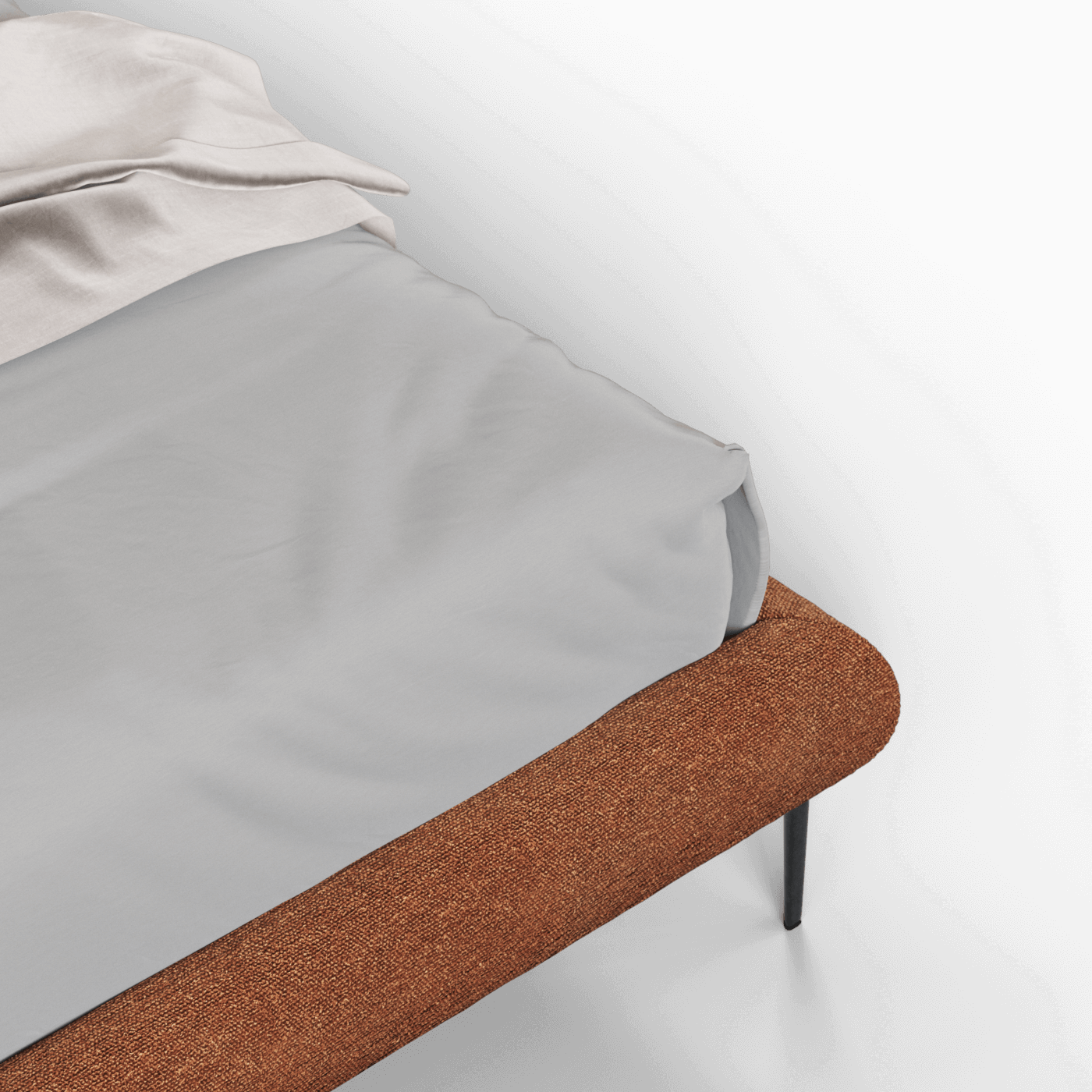 Bolzano Upholstered Bed with Curved Headboard
