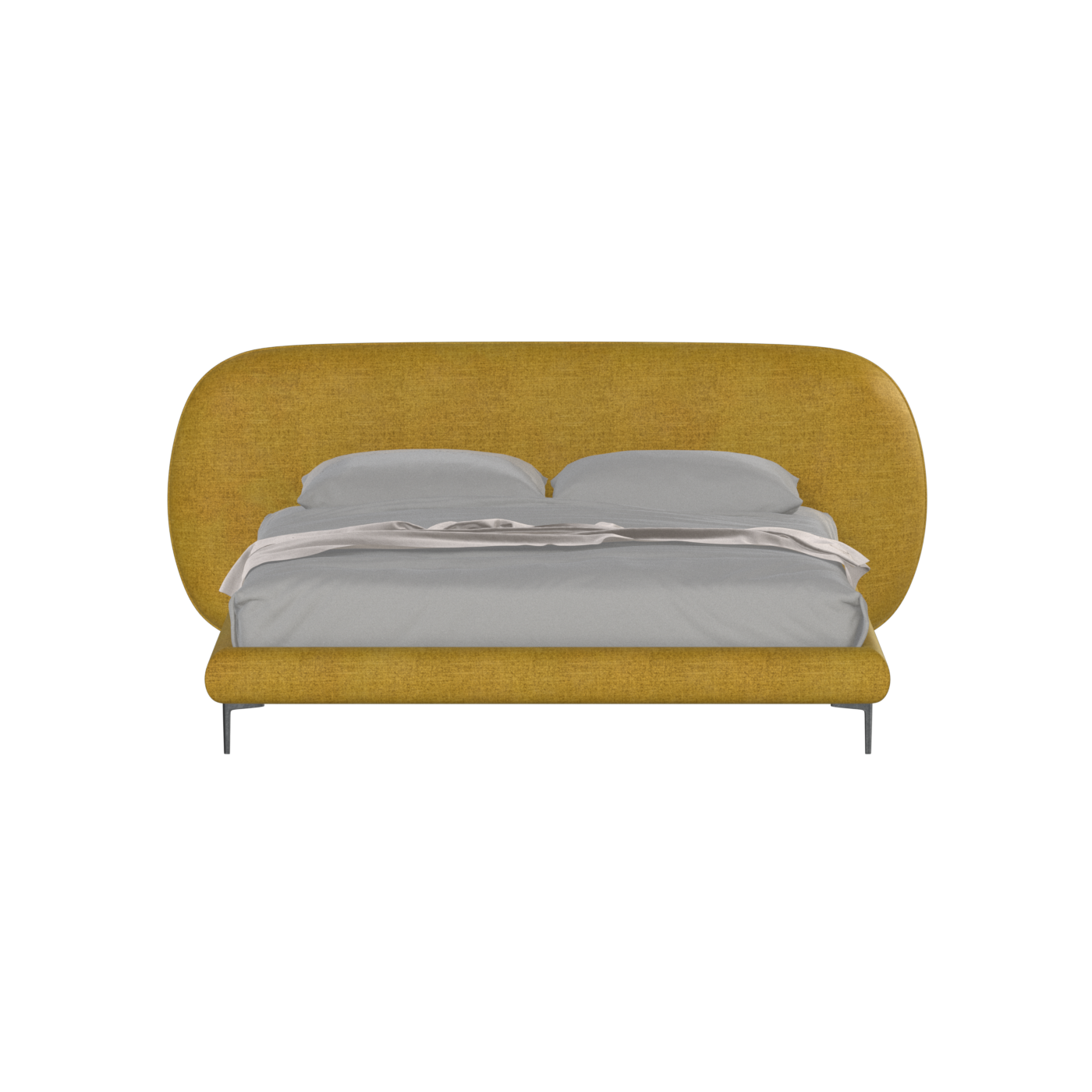 Bolzano Upholstered Bed with Curved Headboard