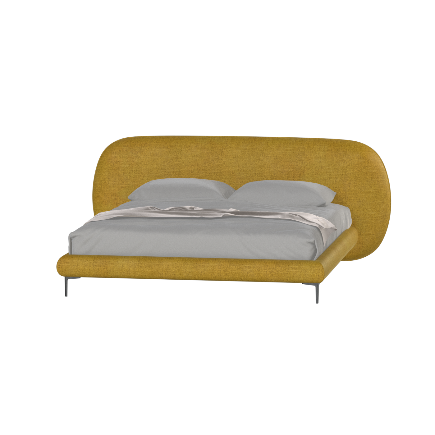 Bolzano Upholstered Bed with Curved Headboard