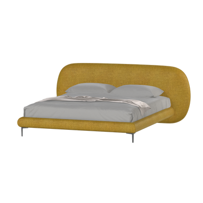 Bolzano Upholstered Bed with Curved Headboard
