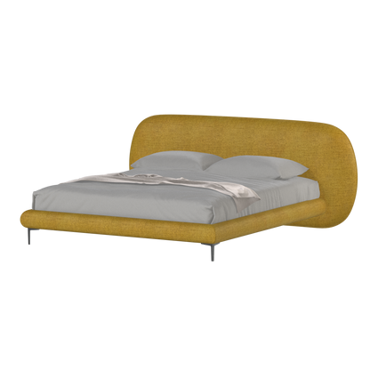 Bolzano Upholstered Bed with Curved Headboard