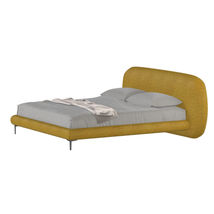 Bolzano Upholstered Bed with Curved Headboard
