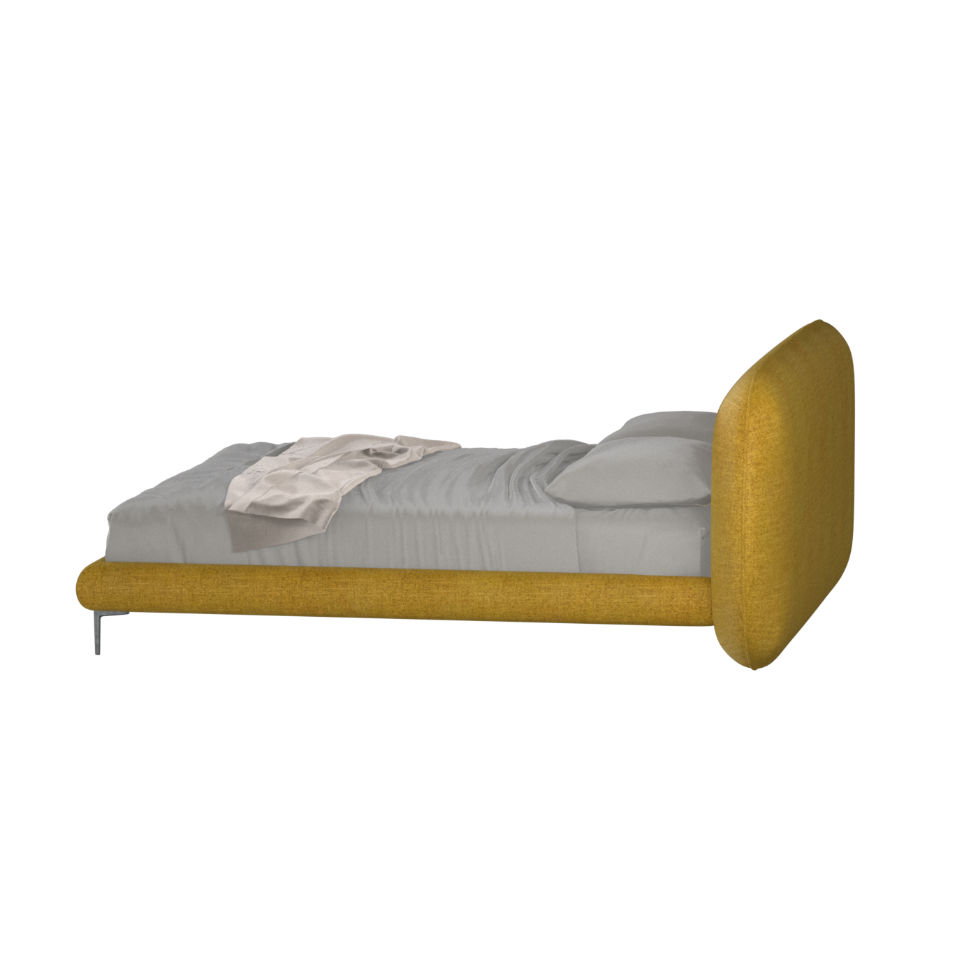 Bolzano Upholstered Bed with Curved Headboard