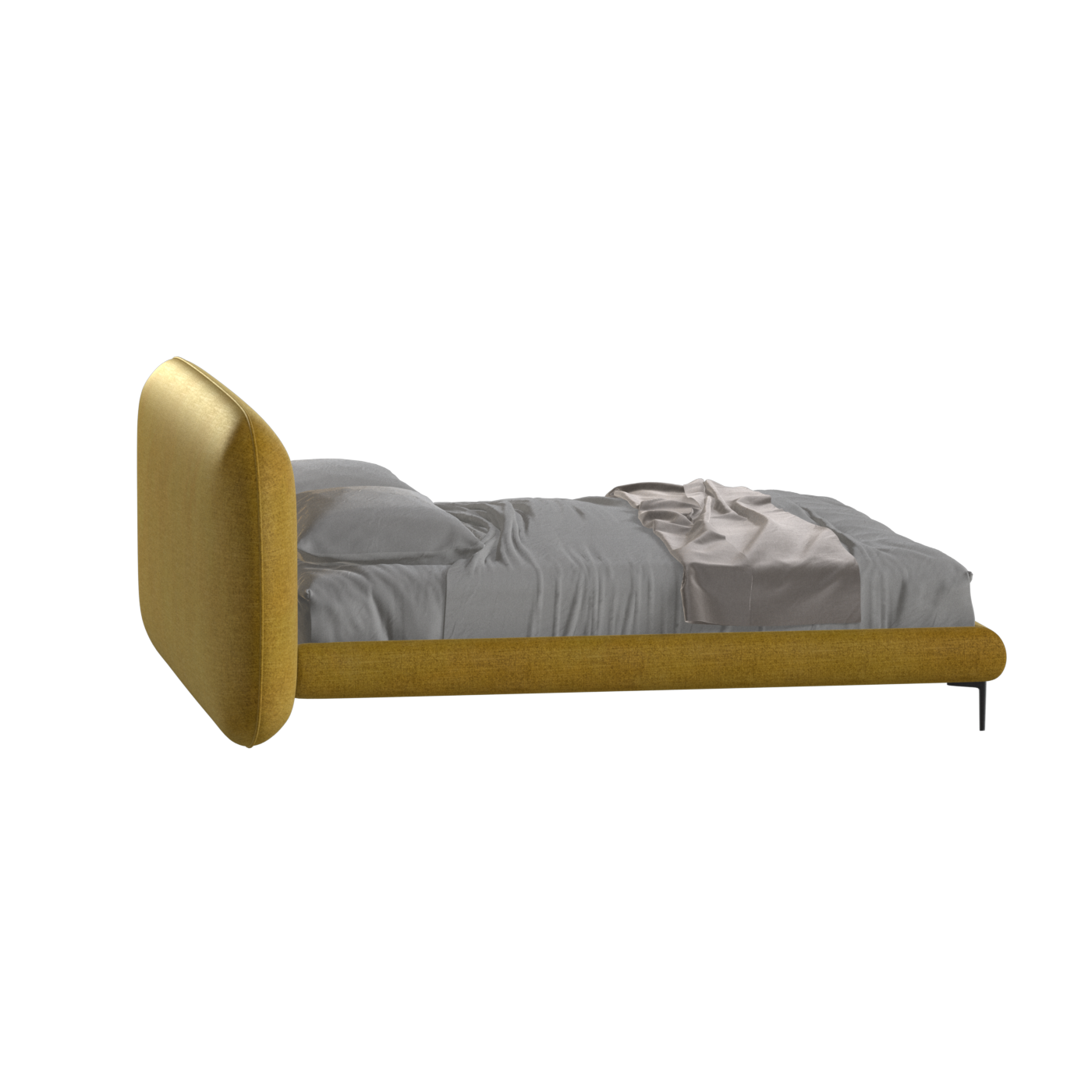 Bolzano Upholstered Bed with Curved Headboard