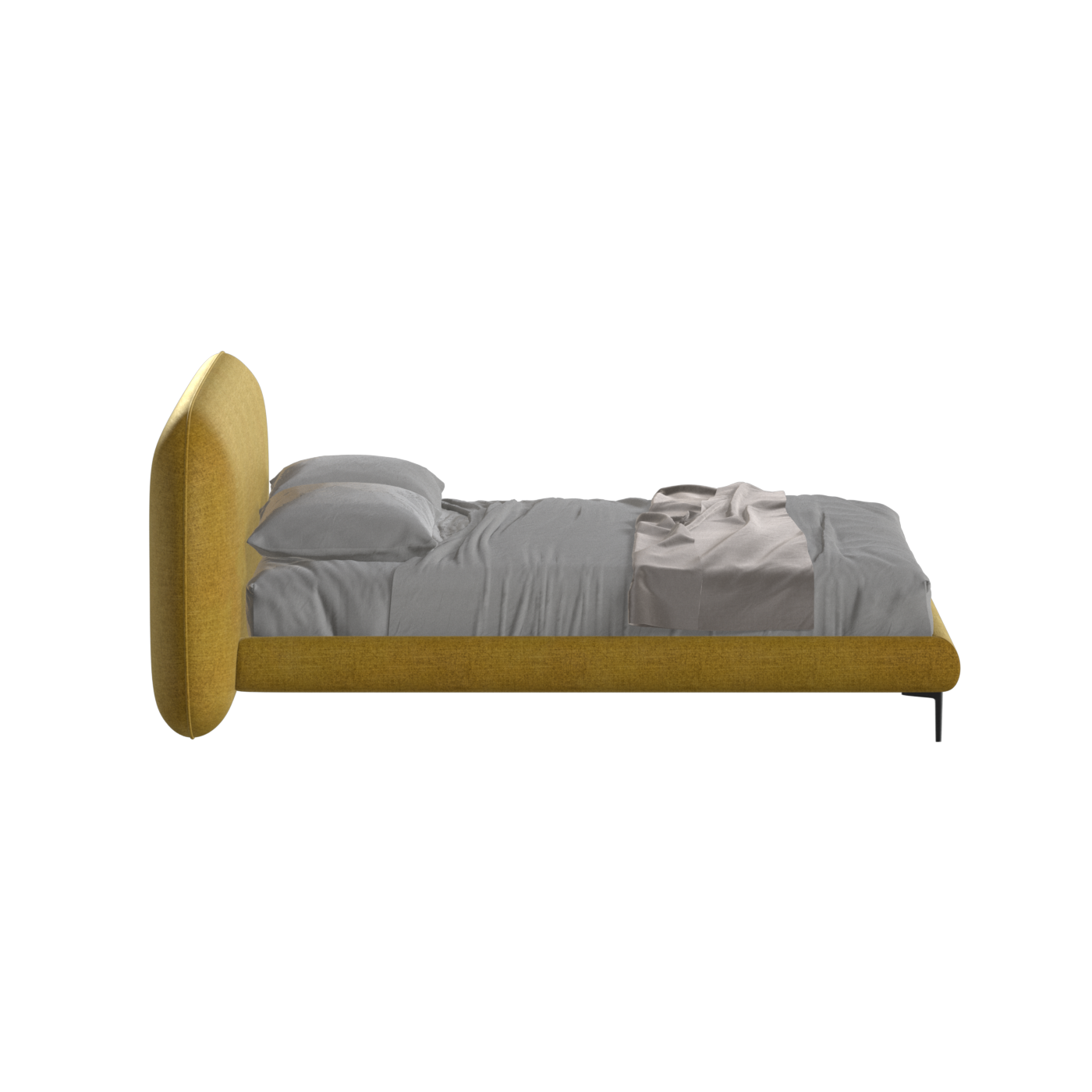 Bolzano Upholstered Bed with Curved Headboard