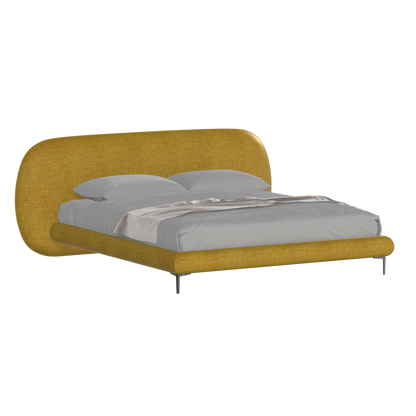 Bolzano Upholstered Bed with Curved Headboard