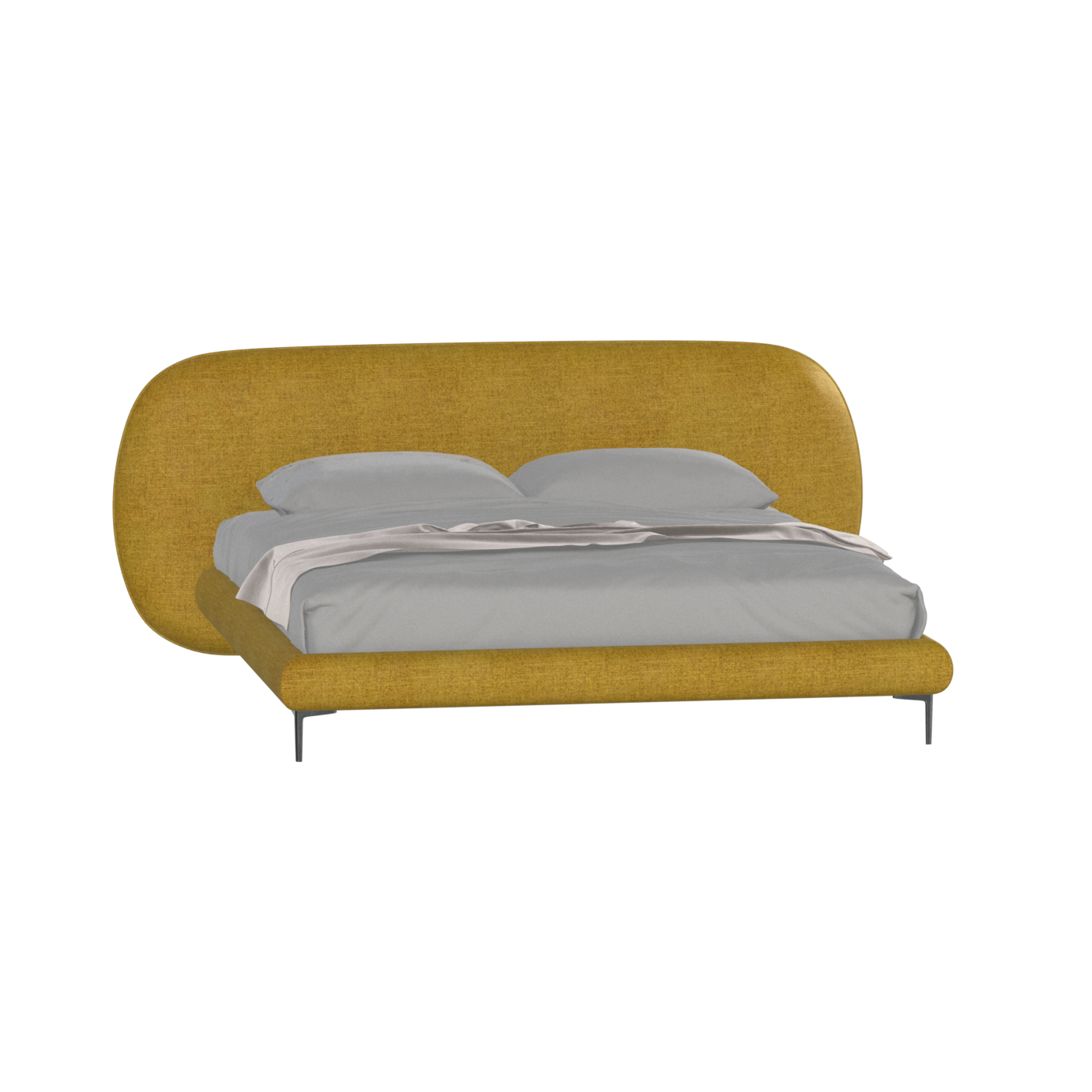 Bolzano Upholstered Bed with Curved Headboard