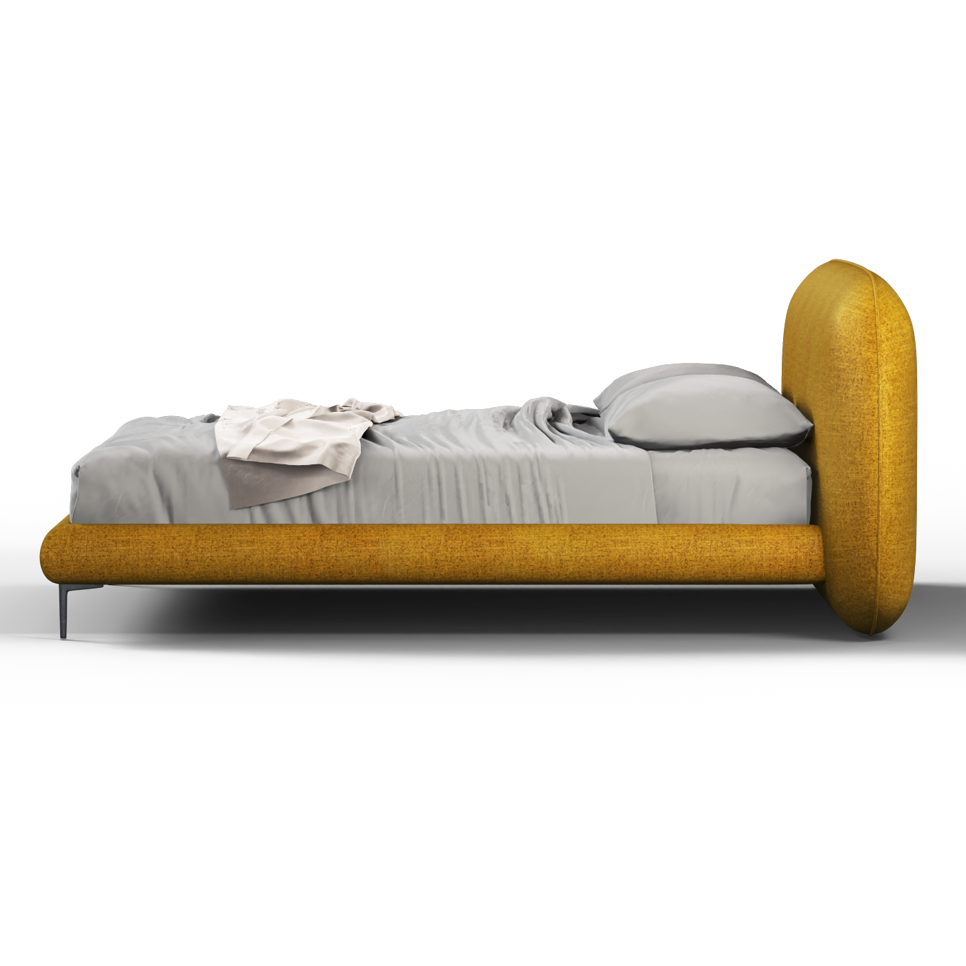 Bolzano Upholstered Bed with Curved Headboard