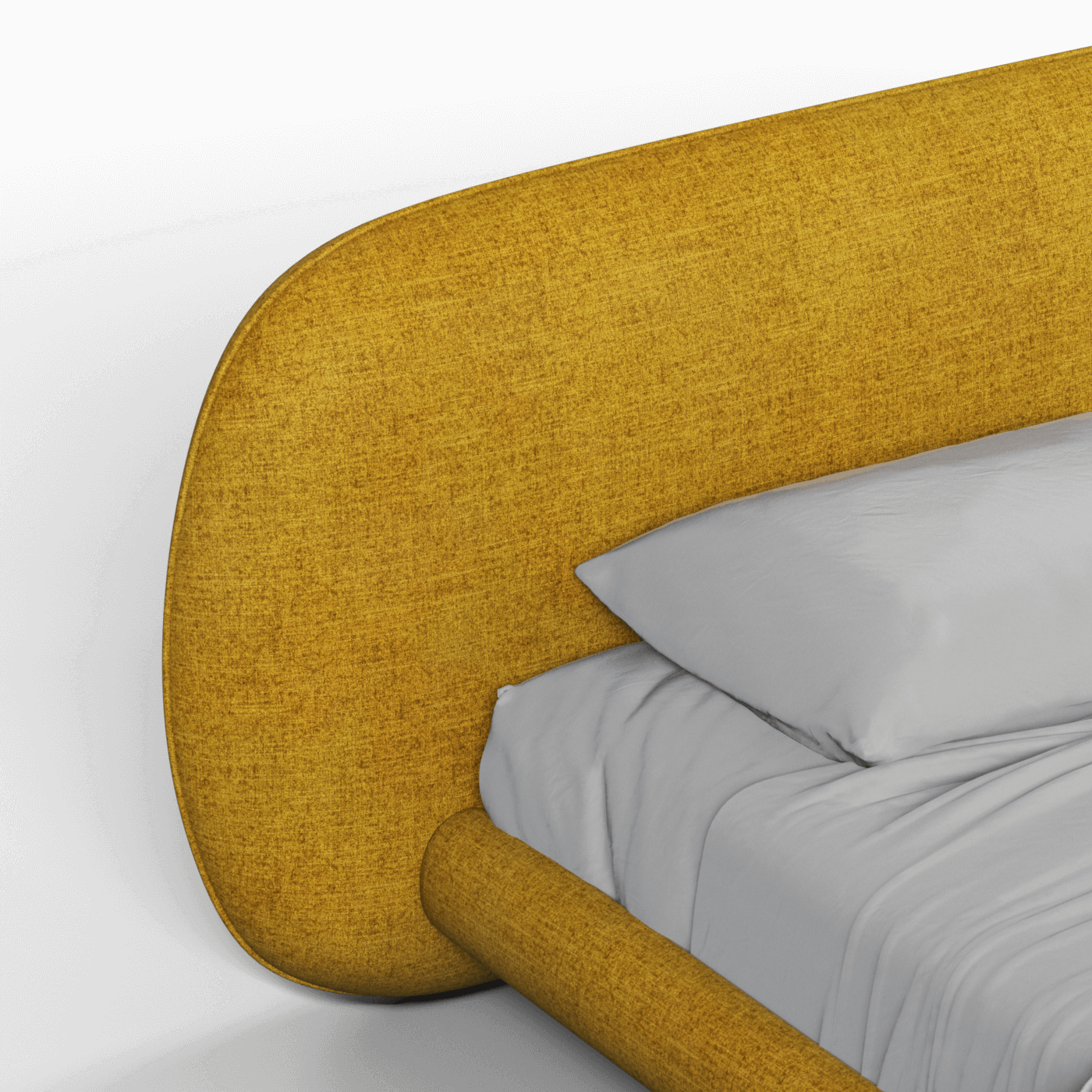 Bolzano Upholstered Bed with Curved Headboard