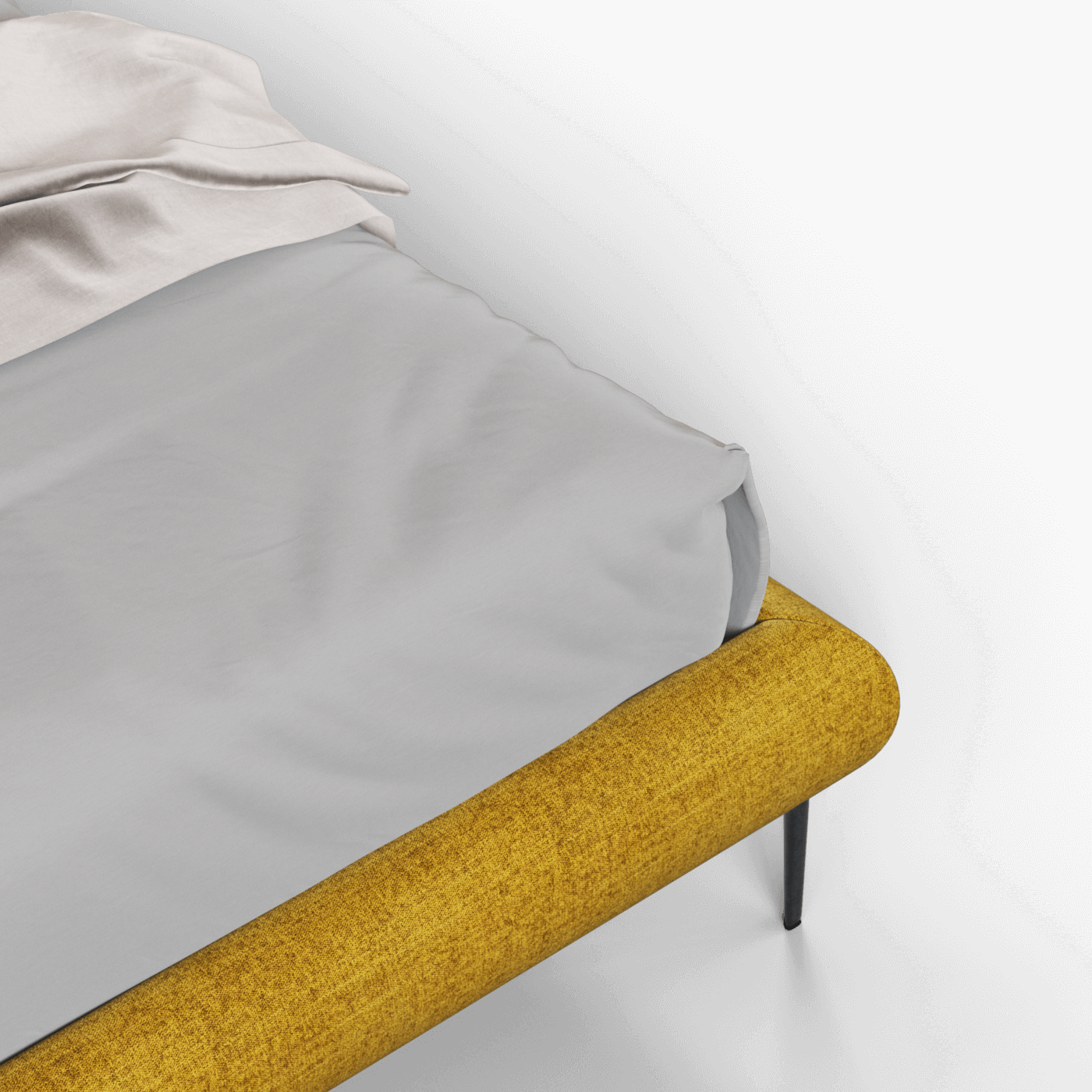 Bolzano Upholstered Bed with Curved Headboard