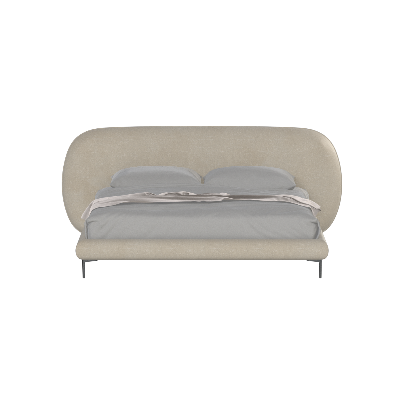 Bolzano Upholstered Bed with Curved Headboard