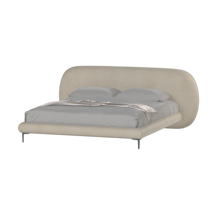 Bolzano Upholstered Bed with Curved Headboard