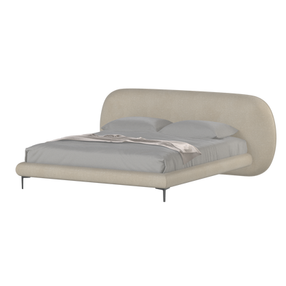 Bolzano Upholstered Bed with Curved Headboard