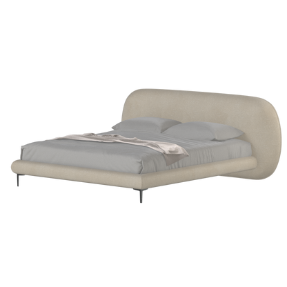 Bolzano Upholstered Bed with Curved Headboard