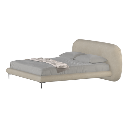 Bolzano Upholstered Bed with Curved Headboard