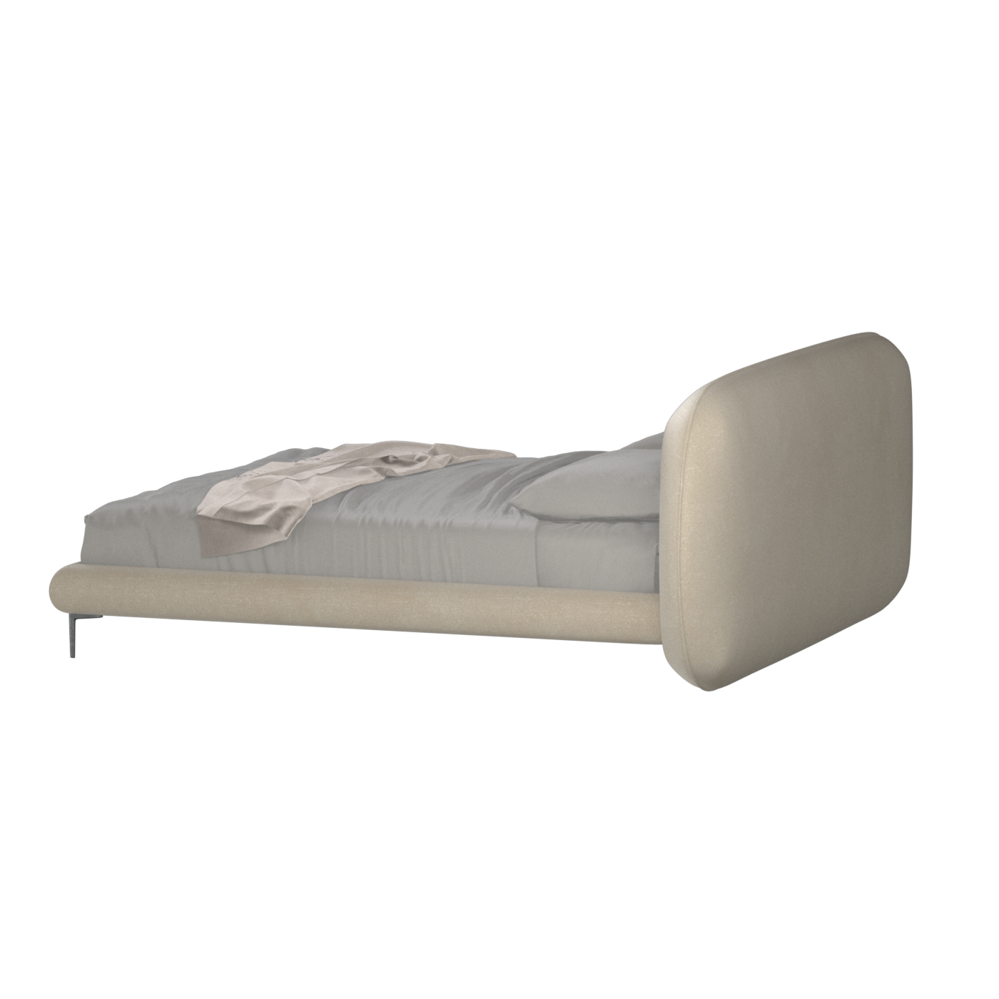 Bolzano Upholstered Bed with Curved Headboard