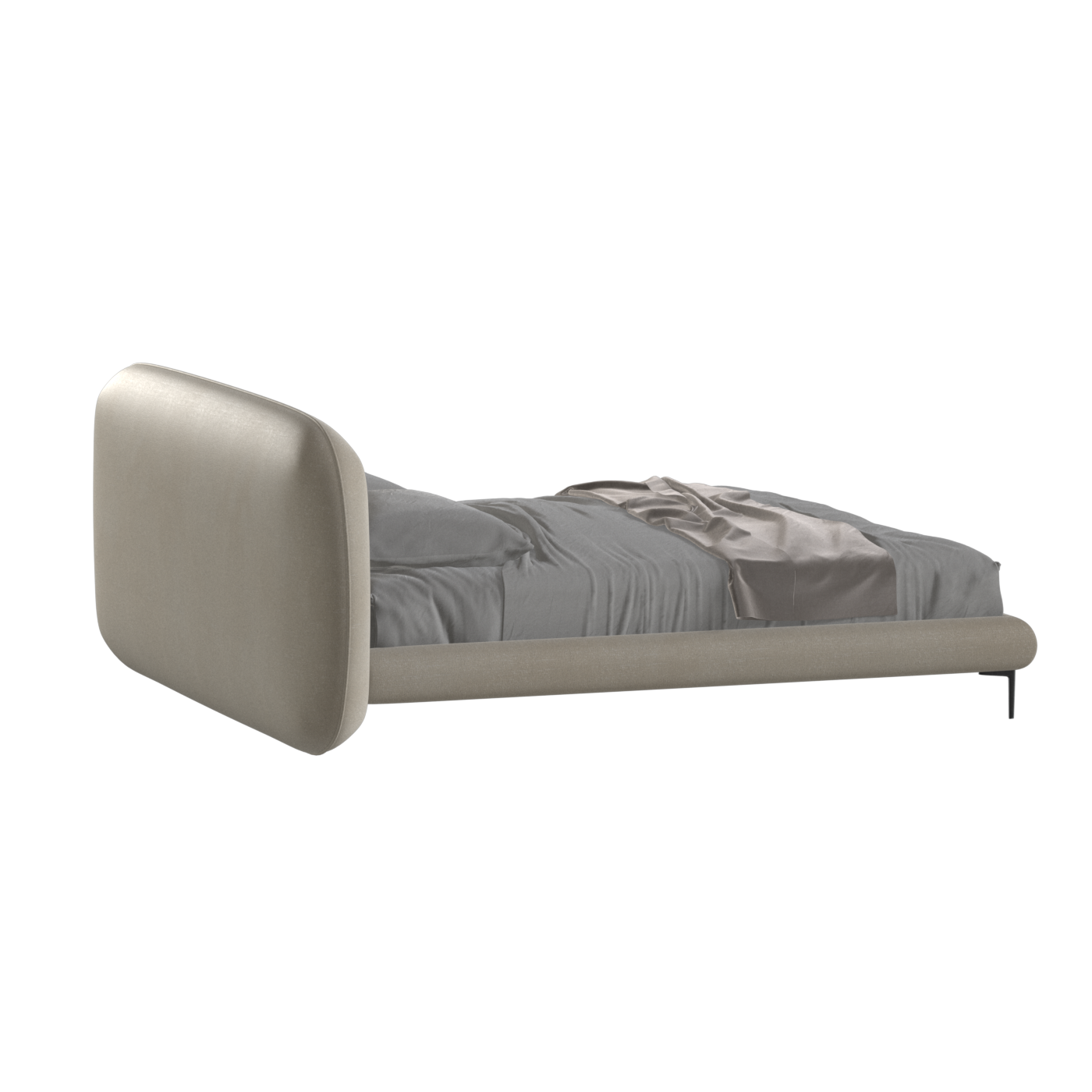 Bolzano Upholstered Bed with Curved Headboard