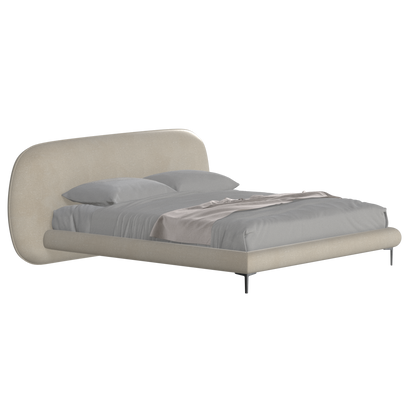 Bolzano Upholstered Bed with Curved Headboard