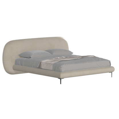 Bolzano Upholstered Bed with Curved Headboard