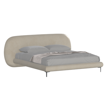 Bolzano Upholstered Bed with Curved Headboard