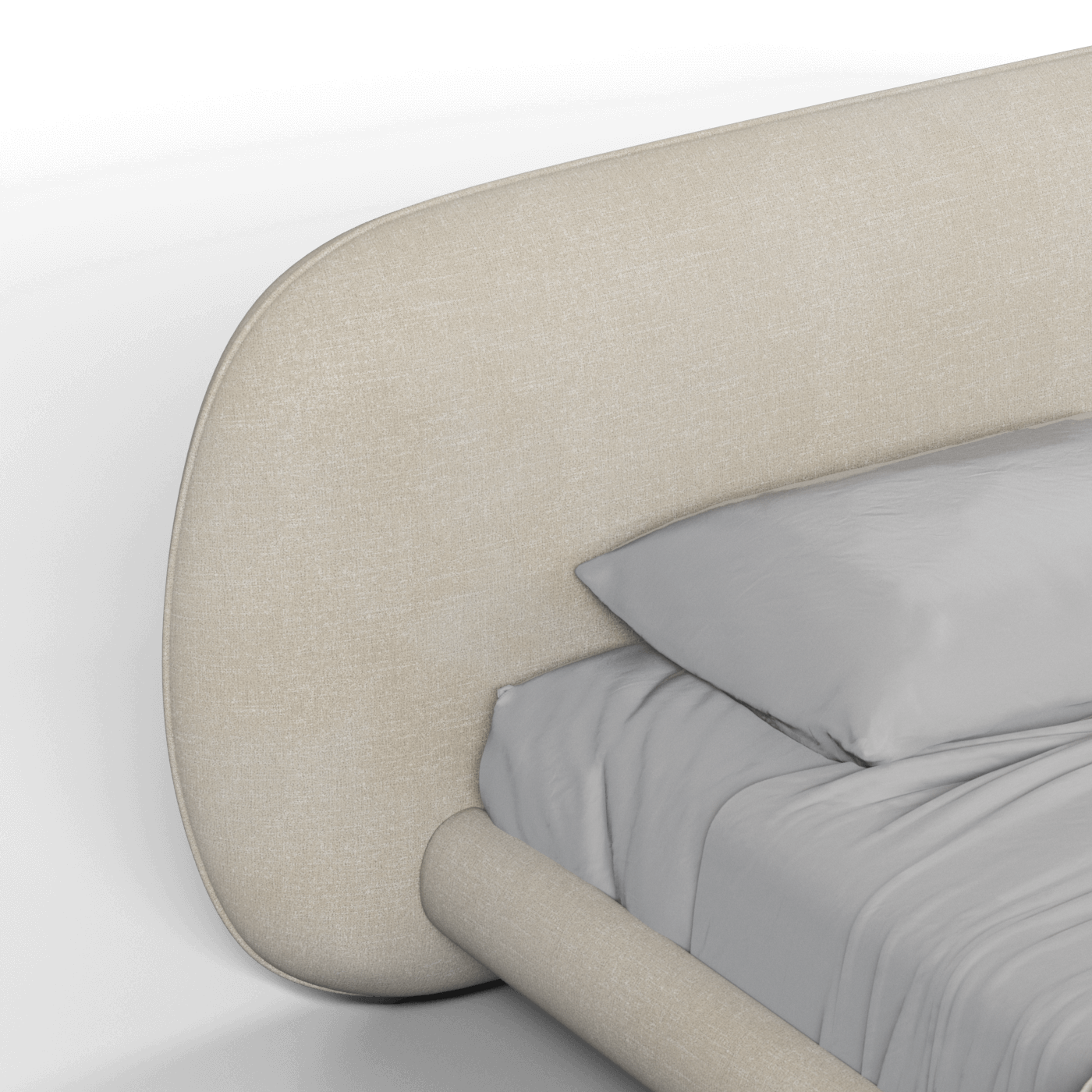 Bolzano Upholstered Bed with Curved Headboard