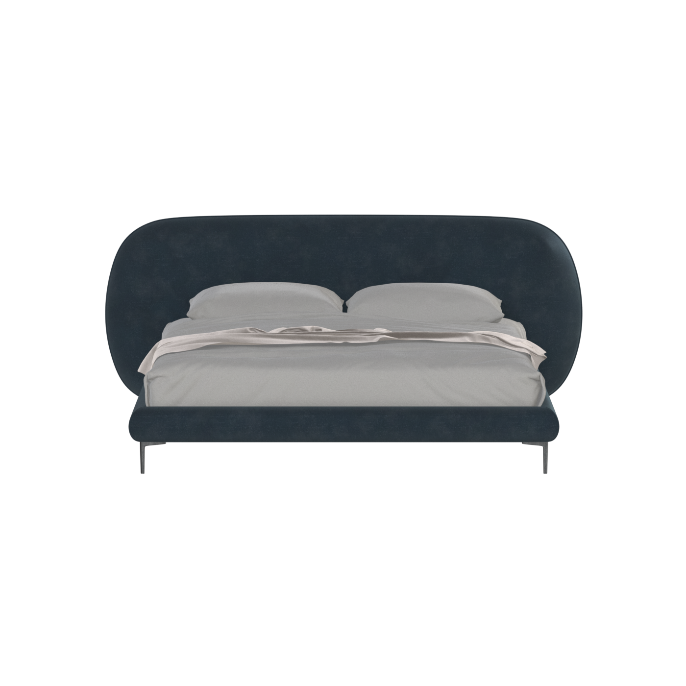 Bolzano Upholstered Bed with Curved Headboard