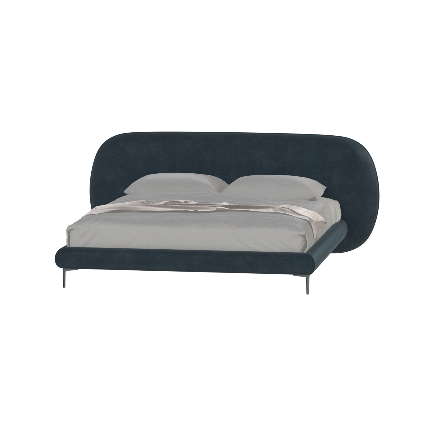 Bolzano Upholstered Bed with Curved Headboard
