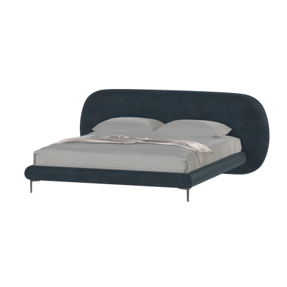 Bolzano Upholstered Bed with Curved Headboard