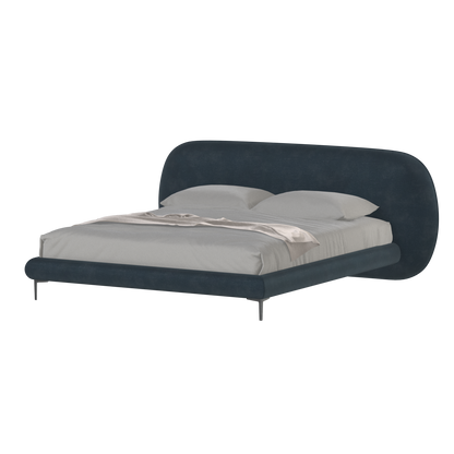 Bolzano Upholstered Bed with Curved Headboard