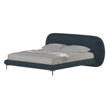 Bolzano Upholstered Bed with Curved Headboard