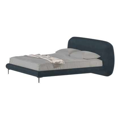 Bolzano Upholstered Bed with Curved Headboard