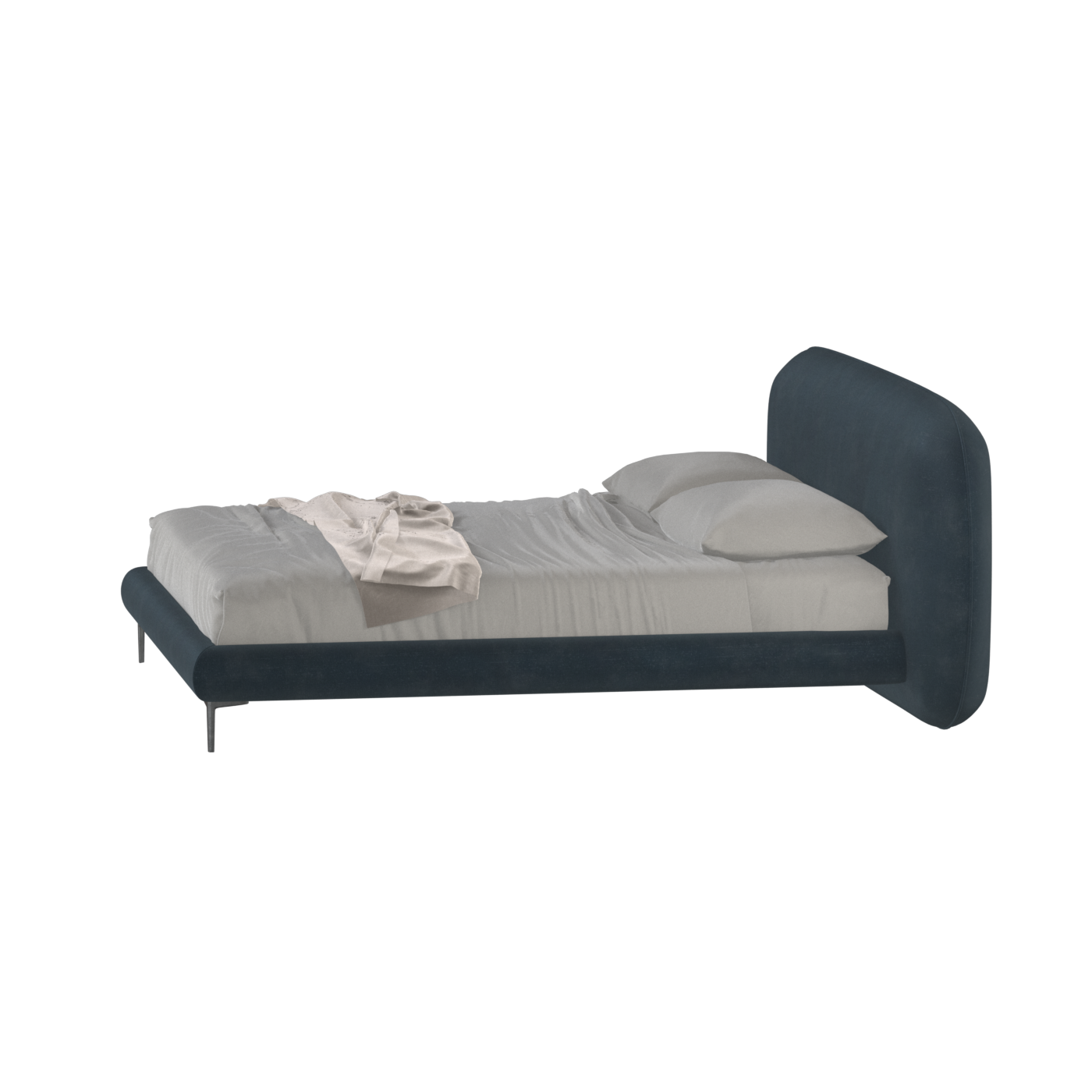 Bolzano Upholstered Bed with Curved Headboard