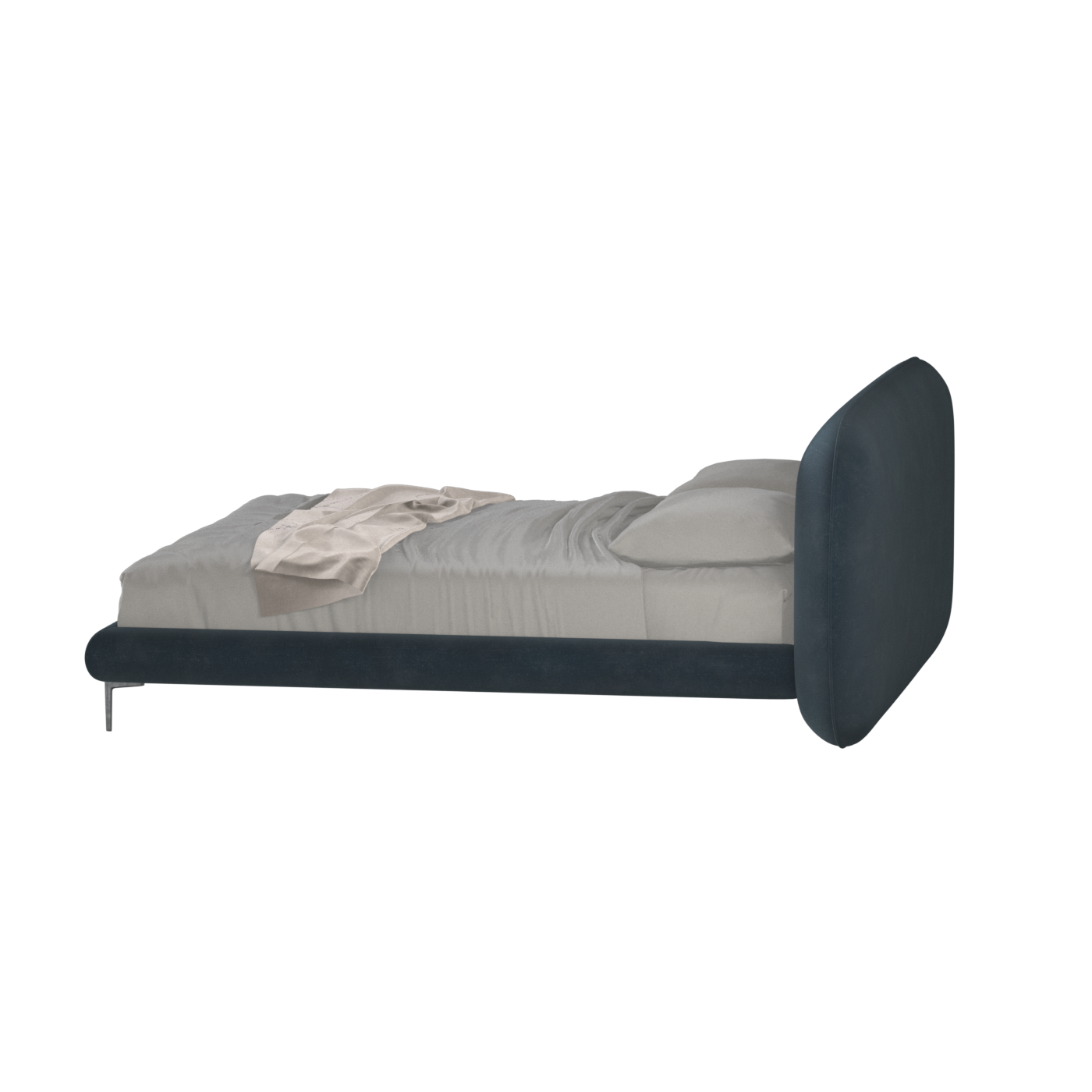Bolzano Upholstered Bed with Curved Headboard