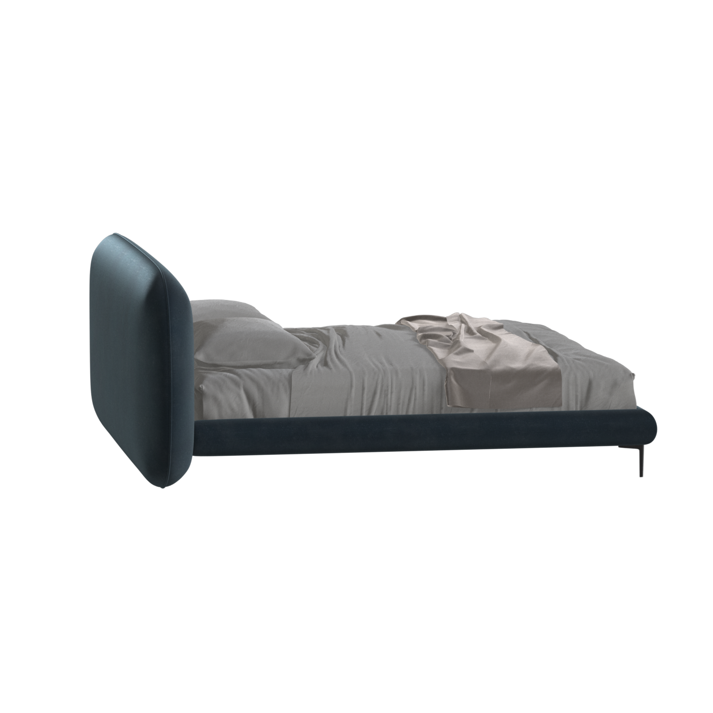 Bolzano Upholstered Bed with Curved Headboard