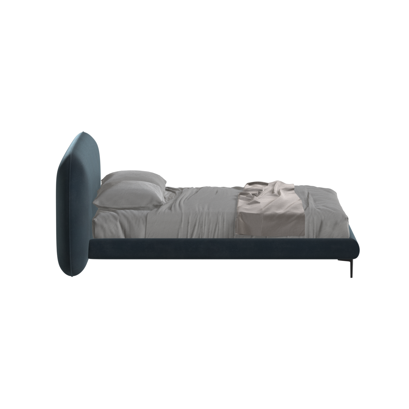 Bolzano Upholstered Bed with Curved Headboard