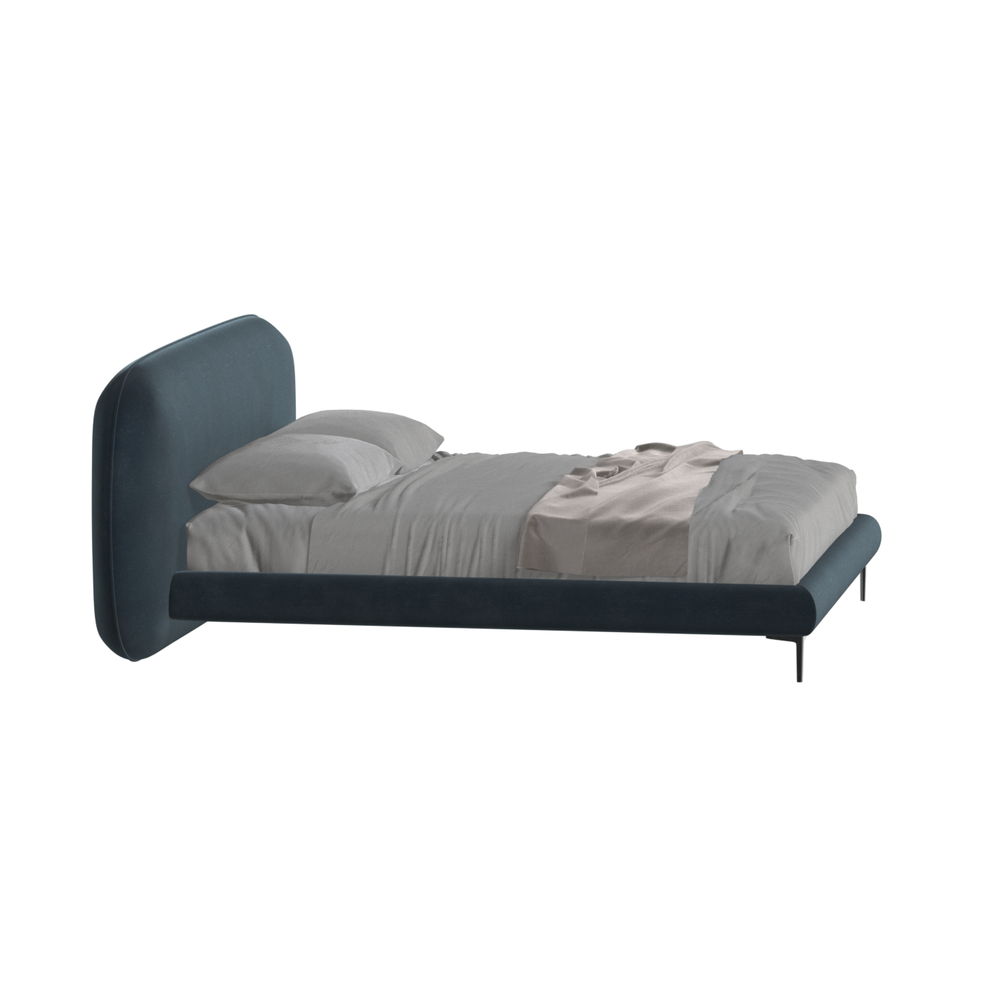 Bolzano Upholstered Bed with Curved Headboard