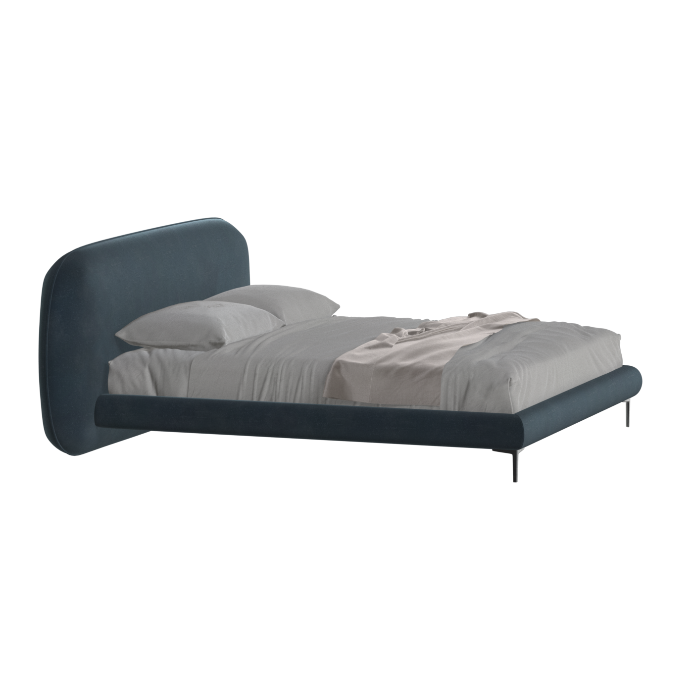 Bolzano Upholstered Bed with Curved Headboard