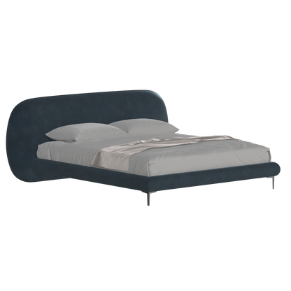 Bolzano Upholstered Bed with Curved Headboard