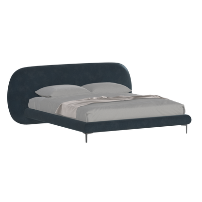 Bolzano Upholstered Bed with Curved Headboard
