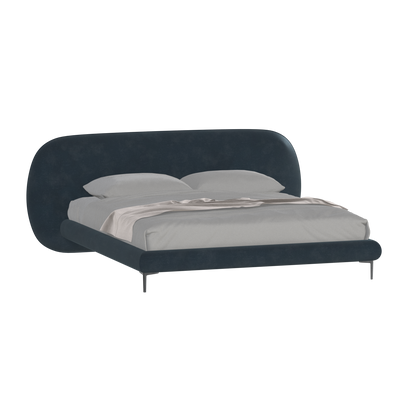 Bolzano Upholstered Bed with Curved Headboard