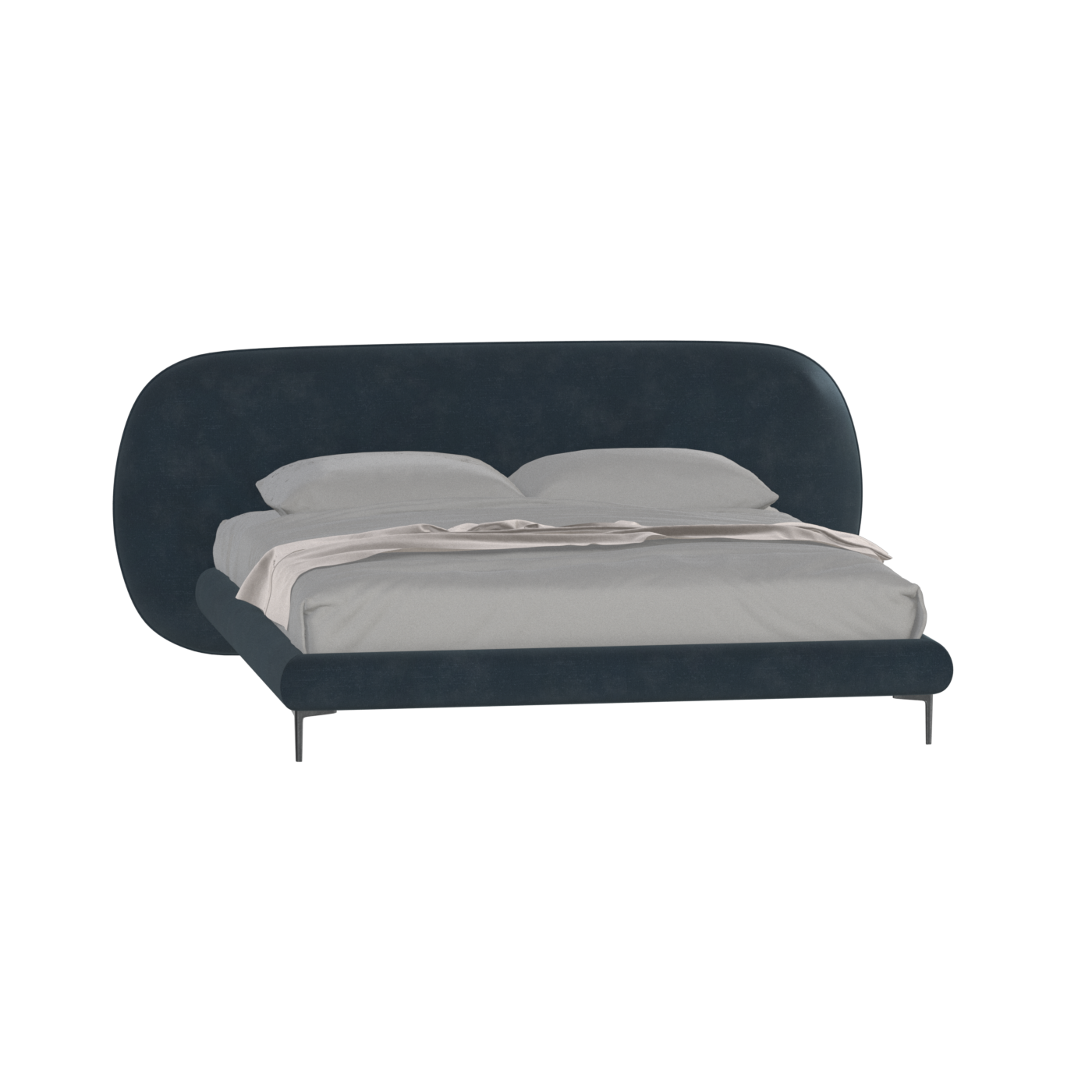 Bolzano Upholstered Bed with Curved Headboard